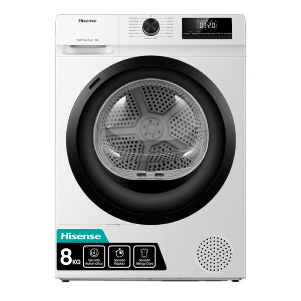 Secadora 8Kg Hisense DHQE800BW2
